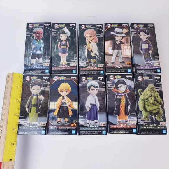 New Bandpresto Demon Slayer WCF World Collectable Figure LOT OF 10 - Picture 5 of 6
